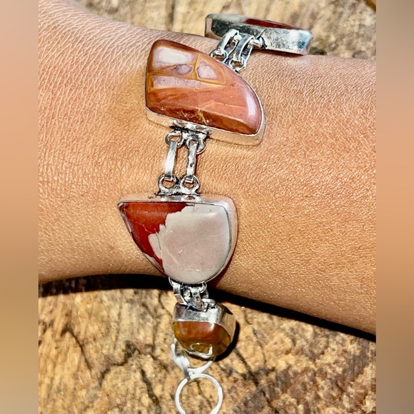 Australian Noreena Jasper Bracelet 7 1/2” - 8 1/2” - Picture 5 of 8